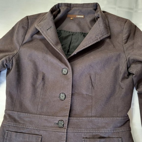CASSIS WOMEN'S BLAZER FASHION CASUAL WEAR JACKET SIZE 2 BUSINESS CASUAL - Picture 2 of 15